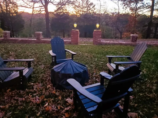 an aerial view of residential house with outdoor space