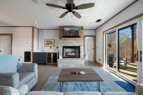 a outdoor space with furniture