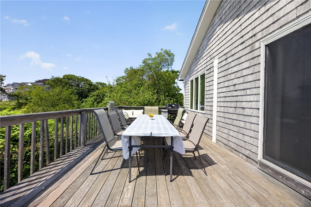 8 SW Road Narragansett, RI 02882 - Photo 11 of 42 Top Level Deck - Directly Off the Main Living Area