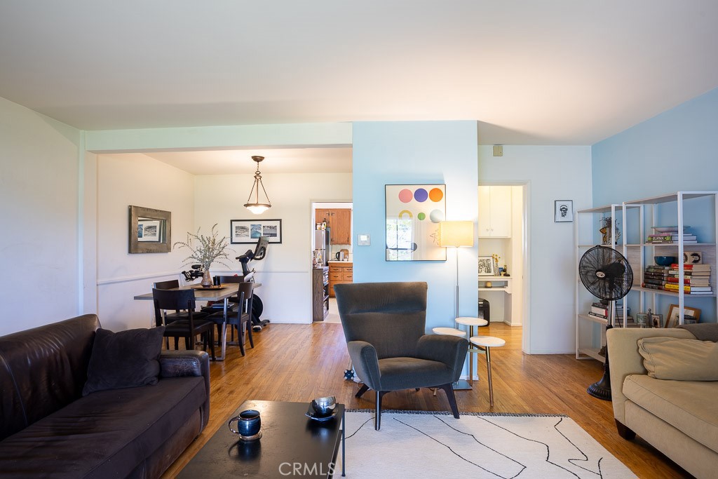 3735 Arbolada Road Los Angeles, CA 90027 - Photo 12 of 61 a living room with furniture and wooden floor