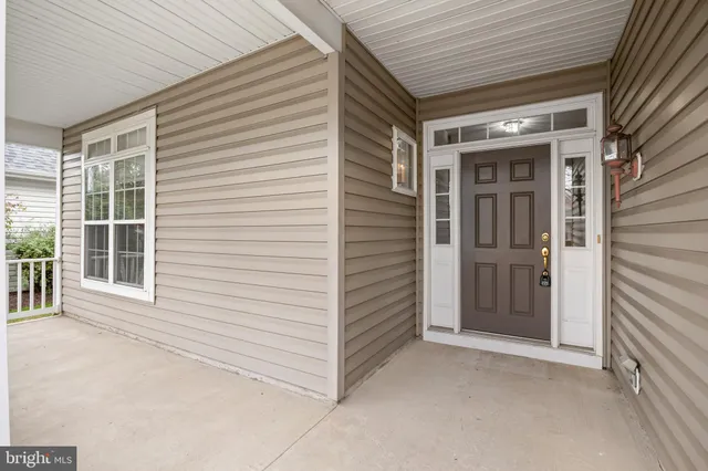 a view of a porch with window