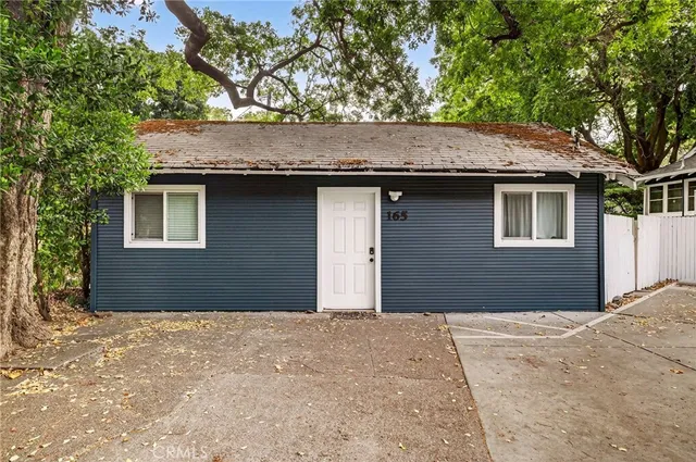 a front view of a house