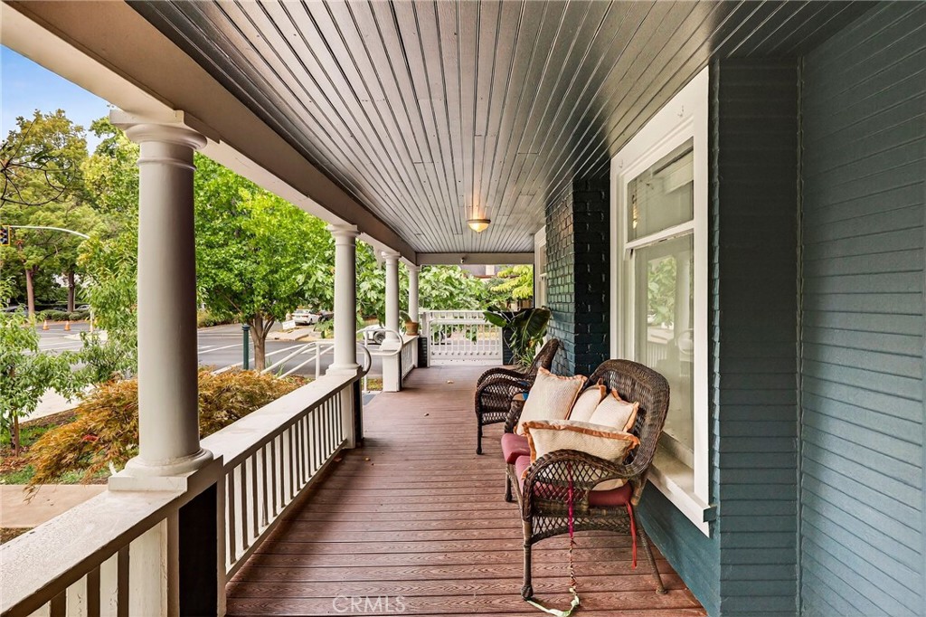 1050 Esplanade Chico, CA 95926 - Photo 6 of 42 a balcony with wooden floor and outdoor seating