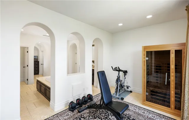 a room with furniture and wooden floor