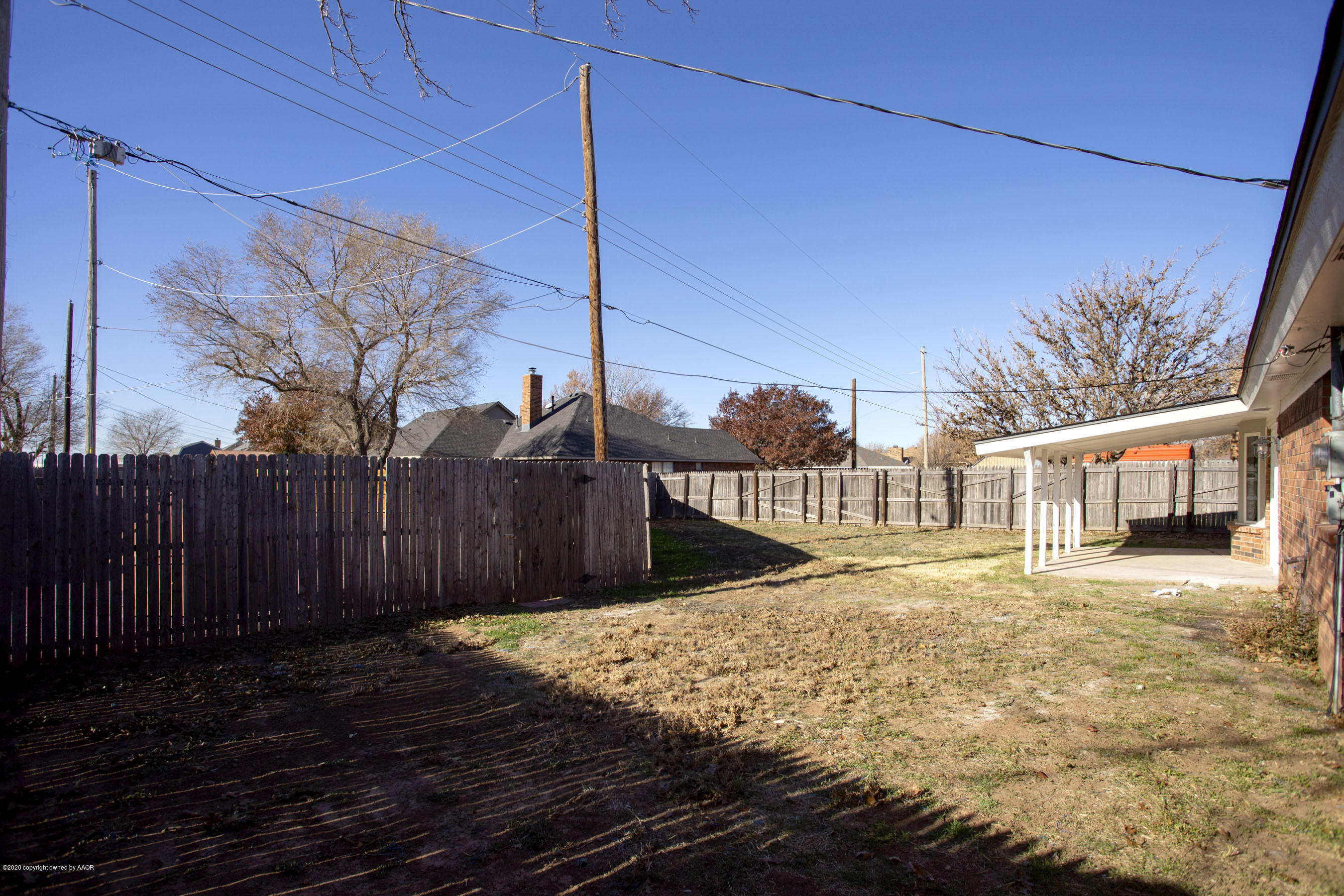 6302 Rutgers Street Amarillo, TX 79109 - Photo 20 of 23 Backyard View 2
