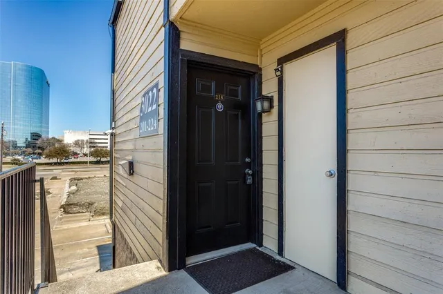a view of front door