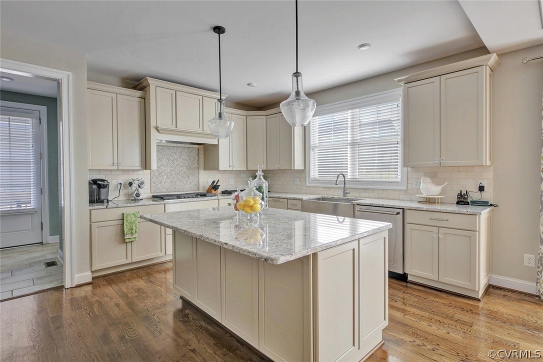 5154 Lake Summer Loop Moseley, VA 23120 - Photo 16 of 41 a kitchen with a sink stove cabinets and refrigerator