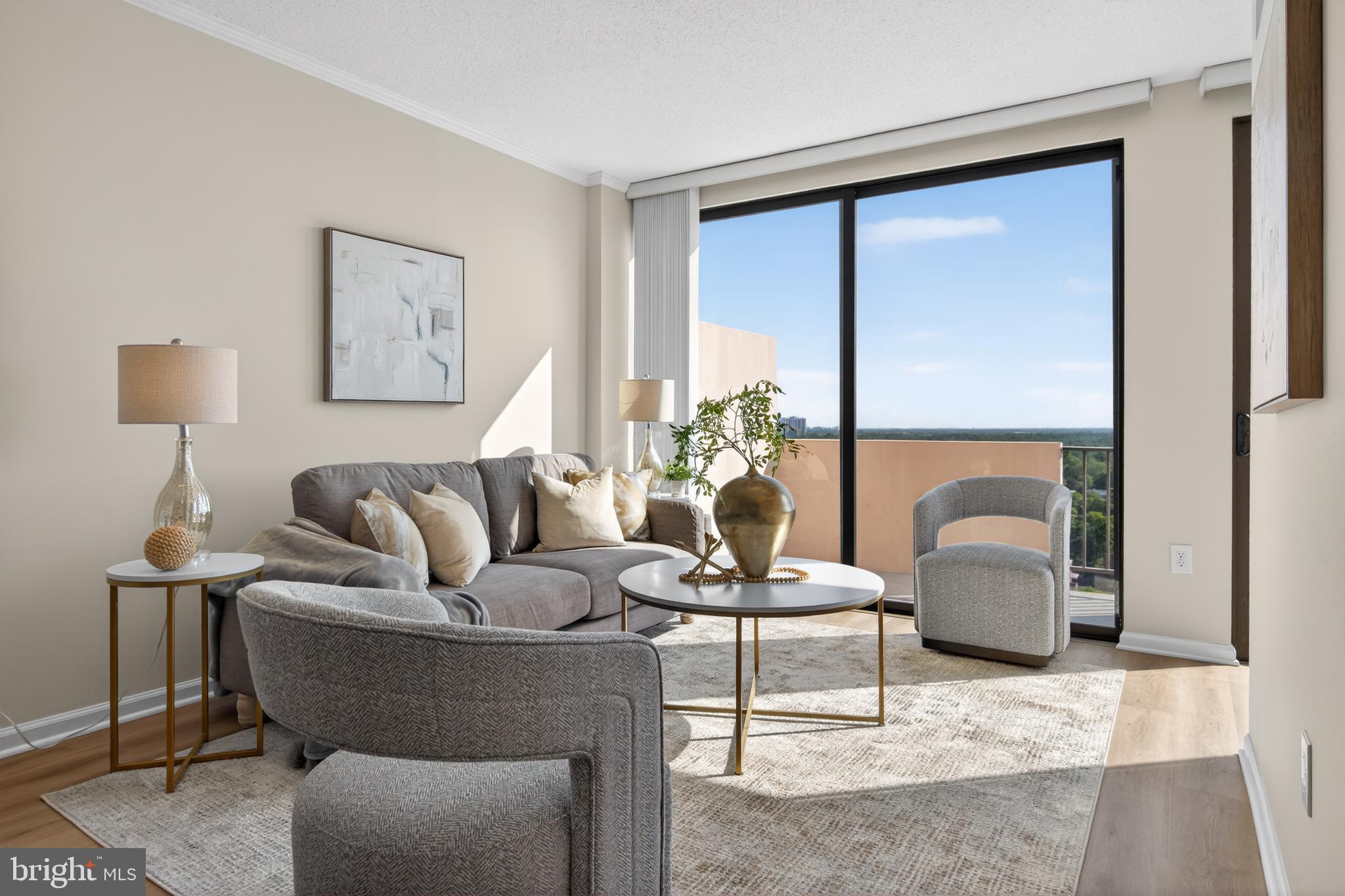 4141 North Henderson Road, Unit 1209 Arlington, VA 22203 - Photo 8 of 44 Comfortable Living Room with incredible view!
