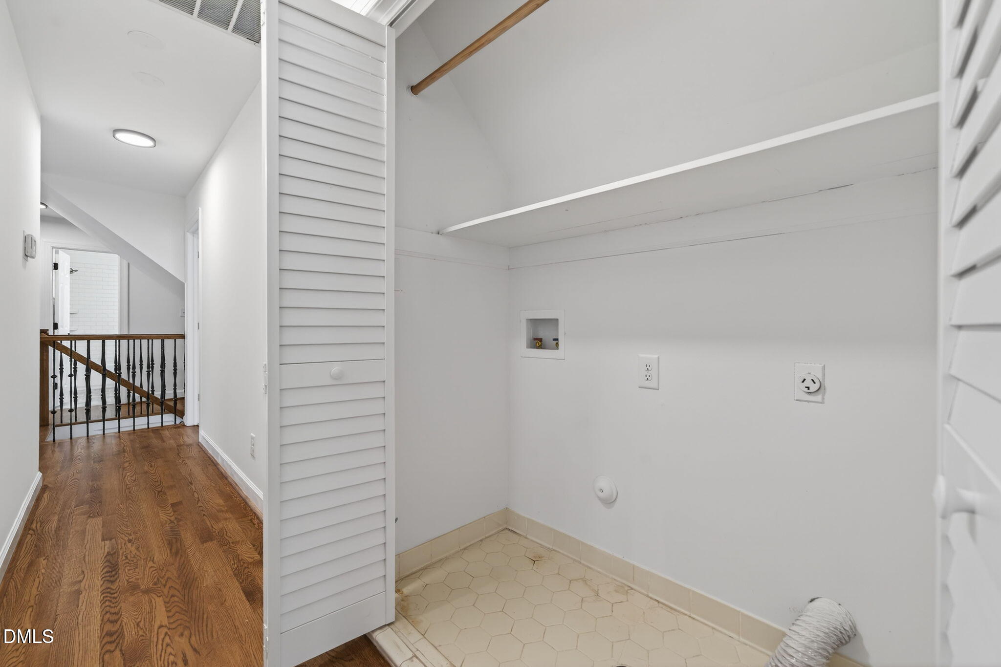 11505 Burberry Drive Raleigh, NC 27614 - Photo 47 of 80 a view of hallway with wooden floor
