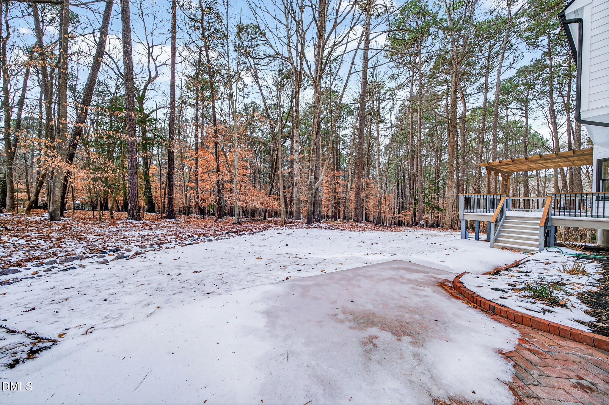 11505 Burberry Drive Raleigh, NC 27614 - Photo 52 of 80 a view of a backyard with wooden fence
