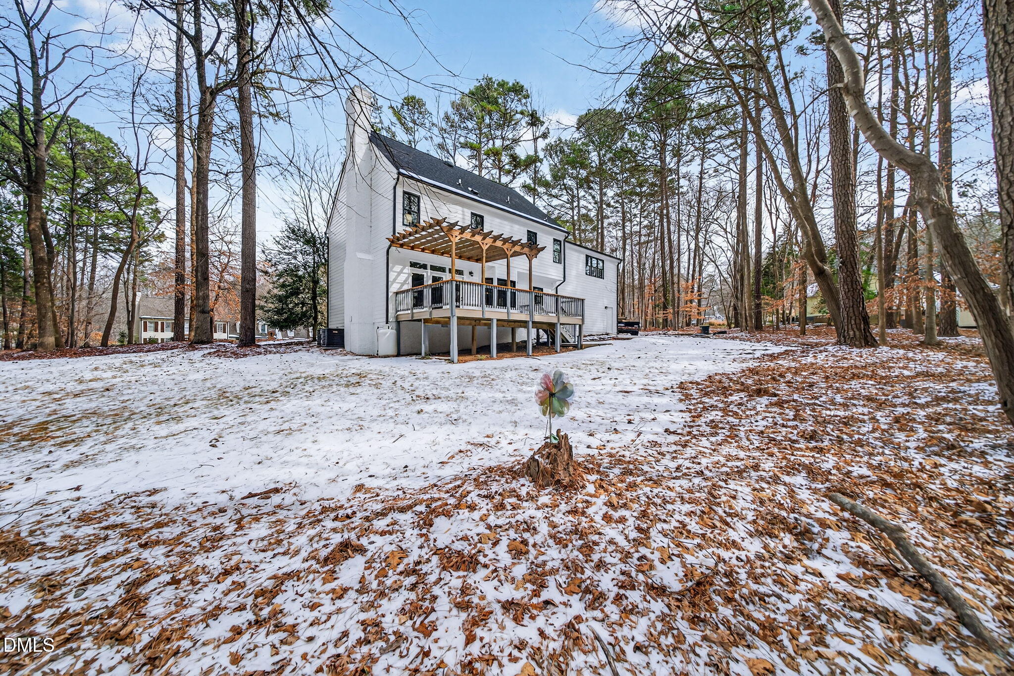 11505 Burberry Drive Raleigh, NC 27614 - Photo 67 of 80 a view of a houses with snow on the road