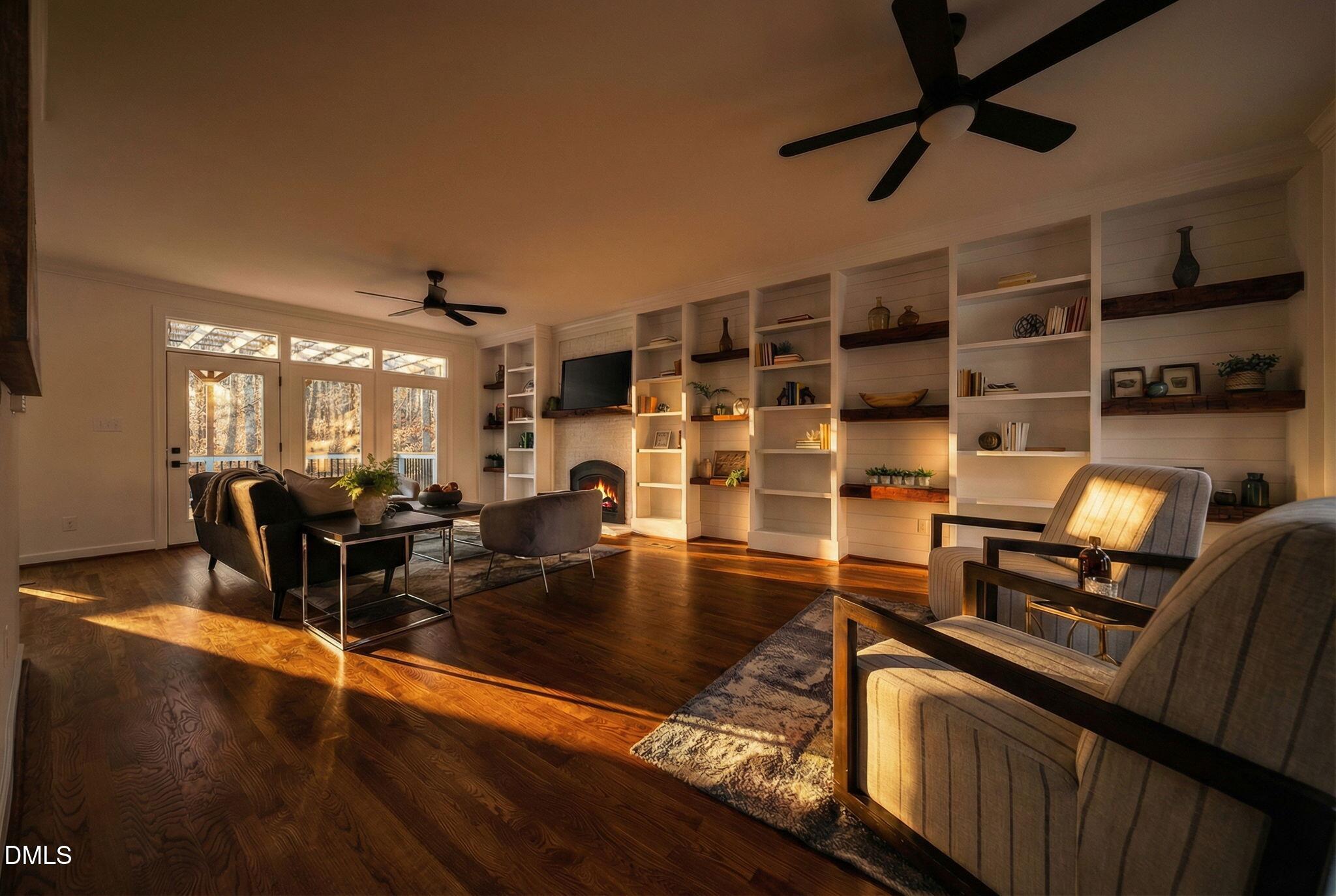 11505 Burberry Drive Raleigh, NC 27614 - Photo 78 of 80 a view of a dining room with furniture window and wooden floor