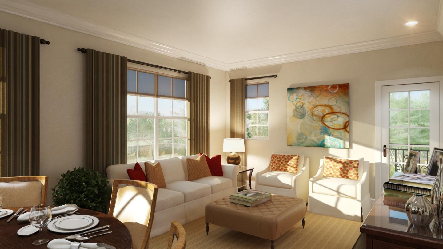 Easy Street Mountain View, CA 94043 - Photo 4 of 8 a living room with furniture and a floor to ceiling window