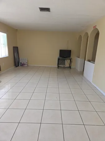 a view of wooden floor in living room