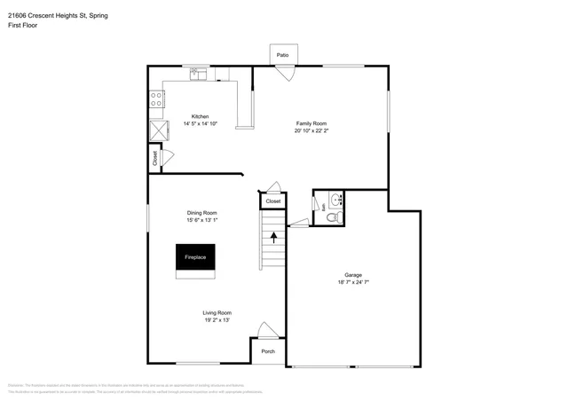 a picture of a bench in front of a door