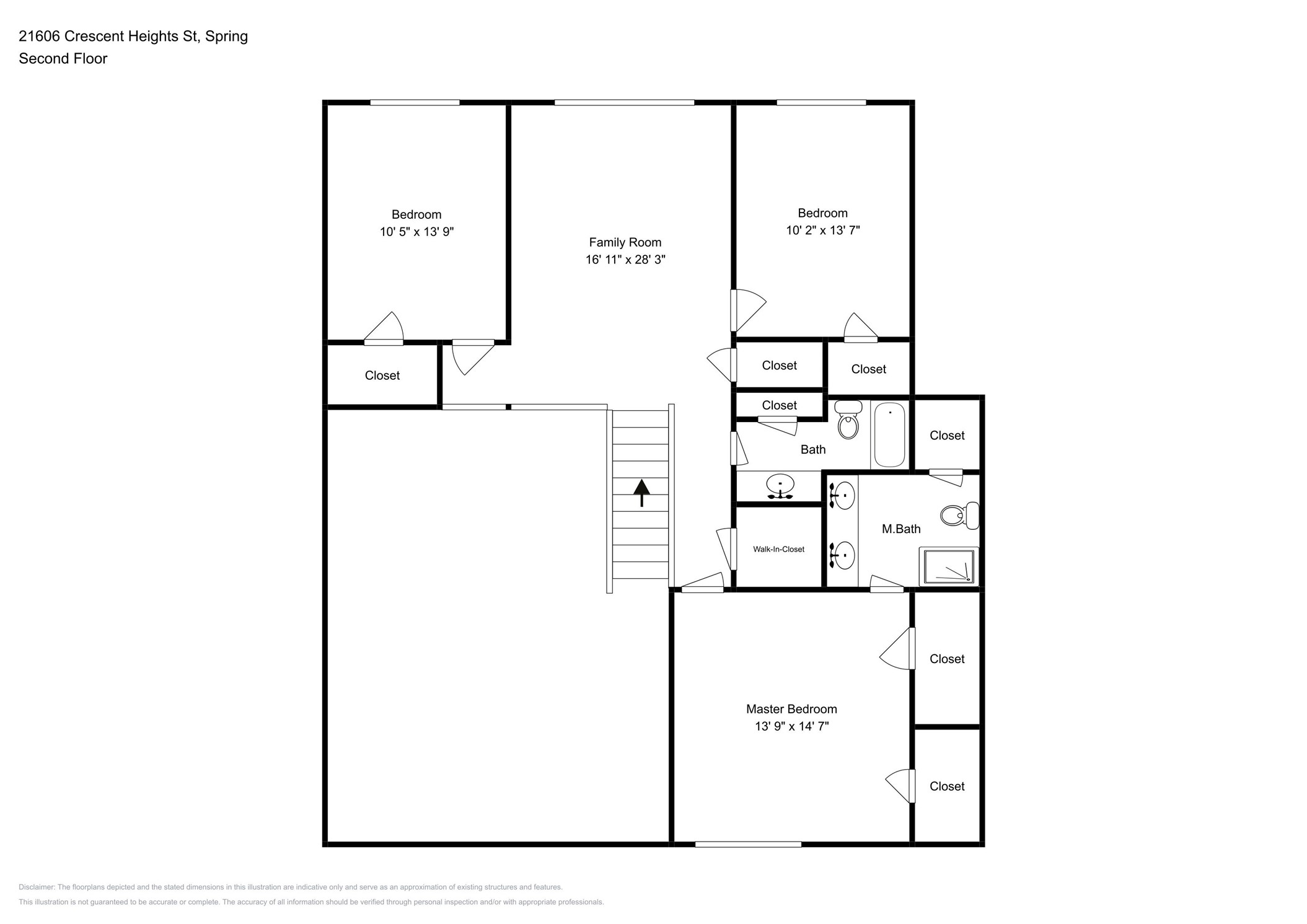 21606 Crescent Heights Street Spring, TX 77388 - Photo 23 of 23 a picture of a floor plan