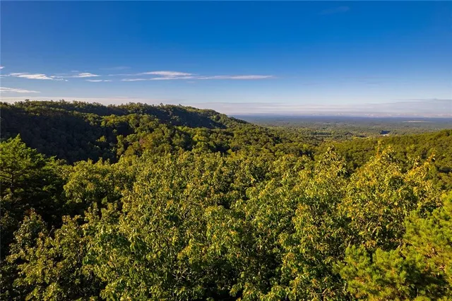 a view of a park with sitting area
