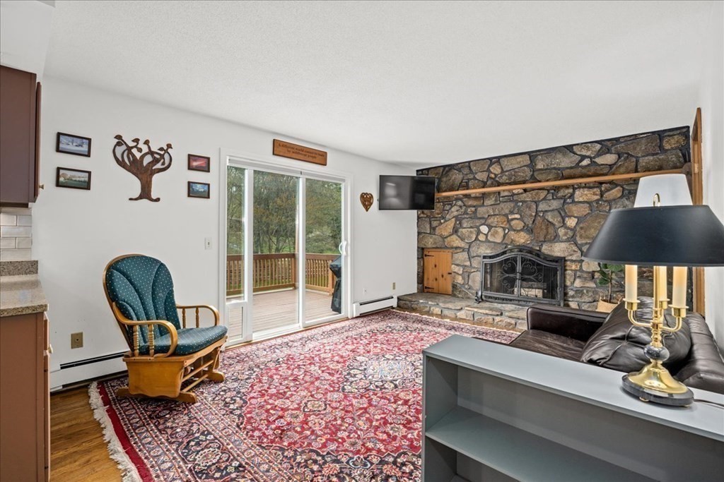 29 Gay Road Brookfield, MA 01506 - Photo 11 of 42 a living room with furniture and a fireplace