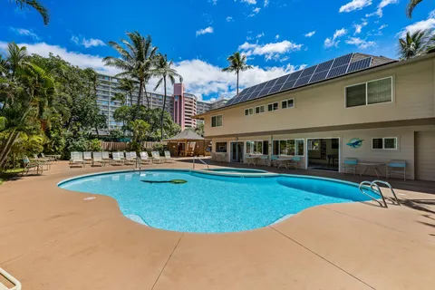 a dining room with furniture and a table