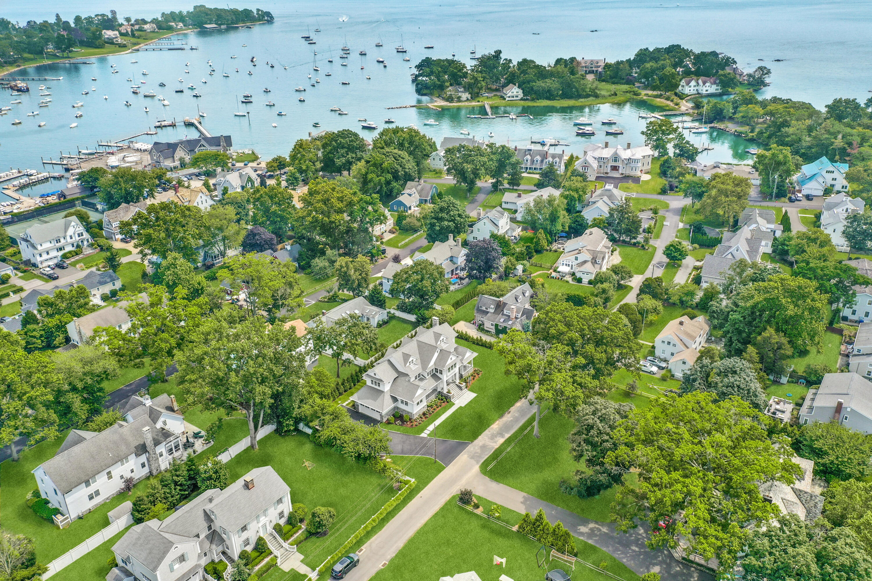 15 Waverly Road Darien, CT 06820 - Photo 3 of 36 a view of a garden with a lake