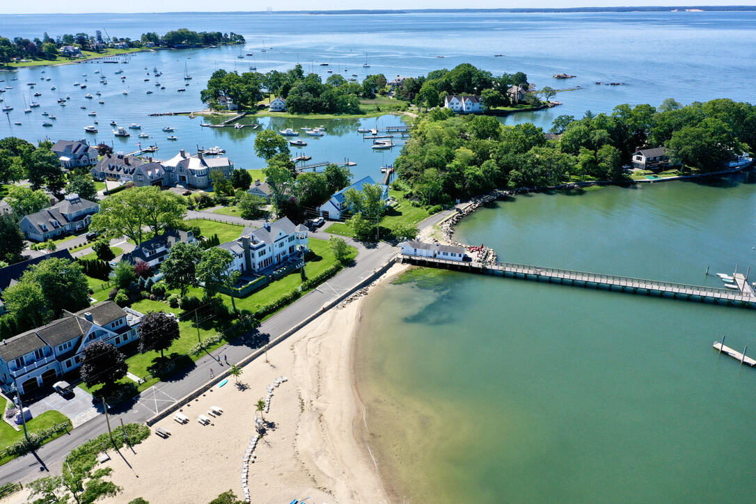 15 Waverly Road Darien, CT 06820 - Photo 36 of 36 a view of a lake with a yard and lake view