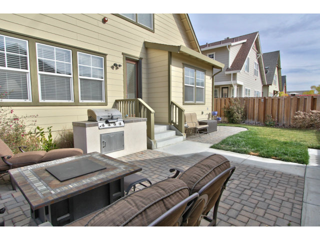 127 Fourth Street Spreckels, CA 93962 - Photo 19 of 20 a view of a patio with table and chairs with wooden floor and fence