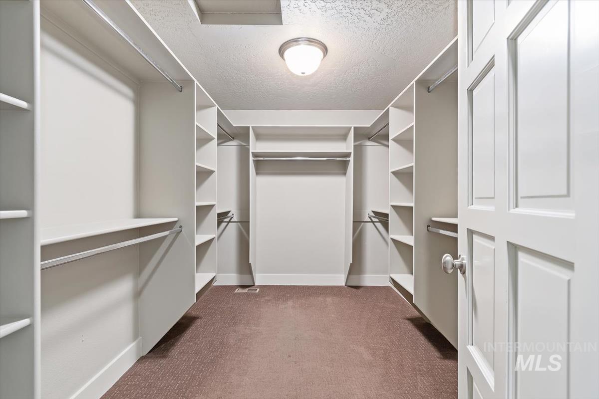 709 East Braemere Road Boise, ID 83702 - Photo 19 of 50 Built-in closet system featuring multiple shelving units, hanging rods, and a neutral carpet