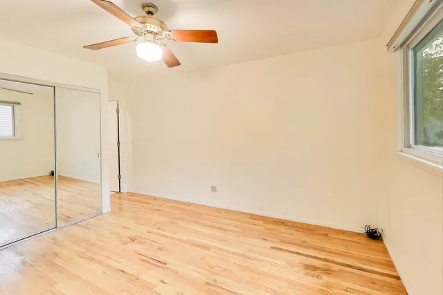 a view of a room with an empty space