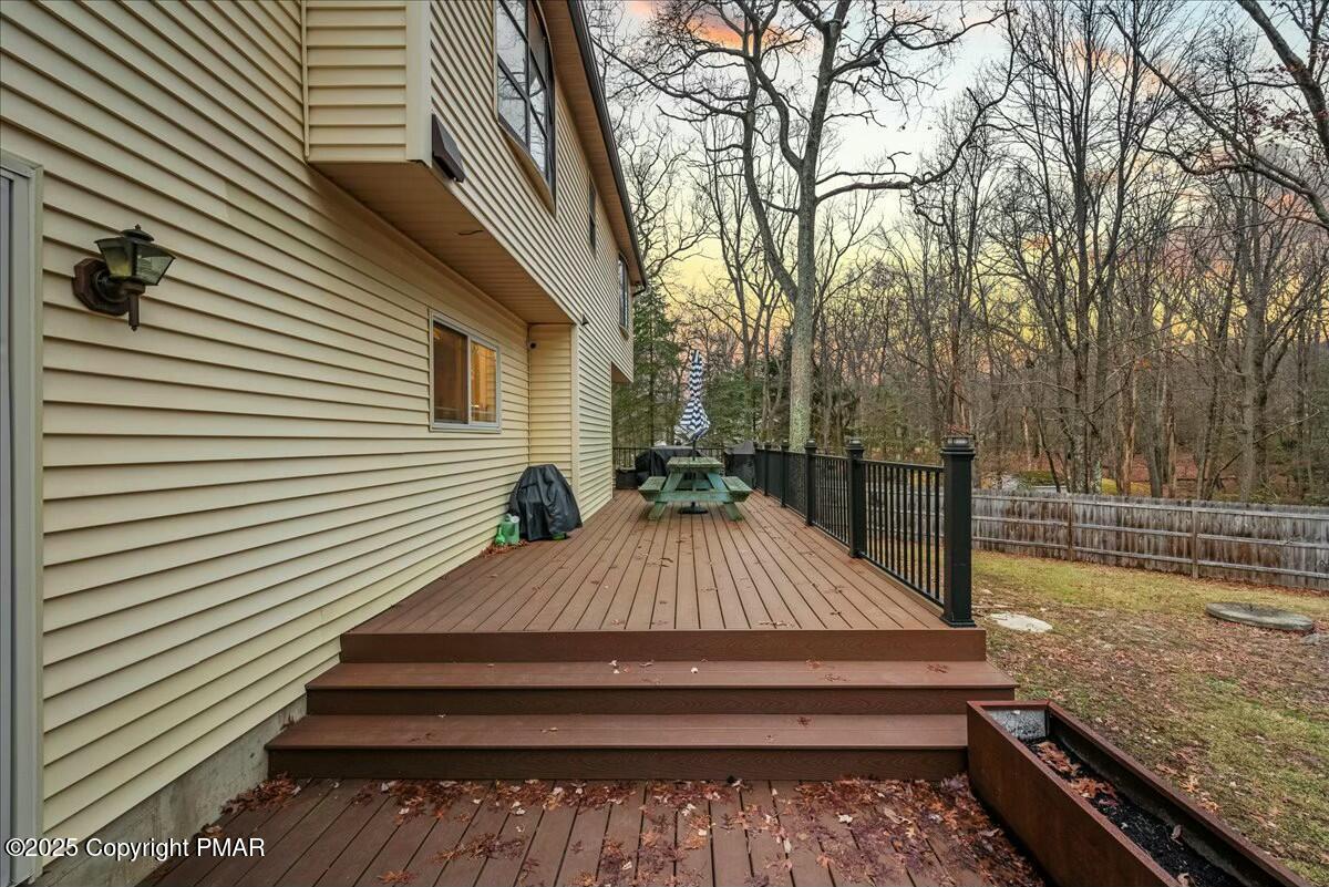 1295 Scotrun Drive Scotrun, PA 18355 - Photo 5 of 76 a view of backyard with swimming pool and sitting space