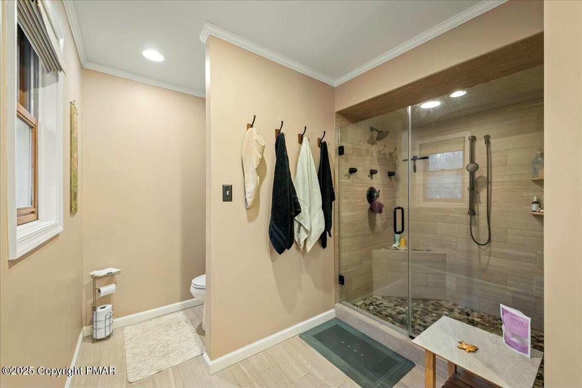 1295 Scotrun Drive Scotrun, PA 18355 - Photo 56 of 76 a bathroom with a shower