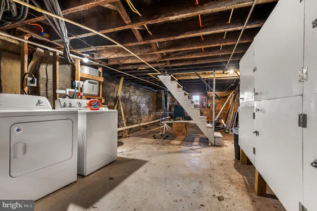 a view of storage and utility room