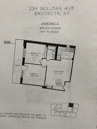$5,000 | 234 Skillman Avenue, Unit 3H | East Williamsburg