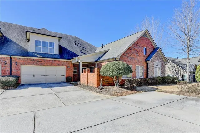 a view of a house with a patio