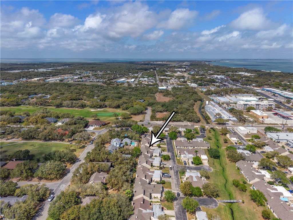 135 Santa Fe Rockport, TX 78382 - Photo 38 of 38 an aerial view of residential building with ocean view