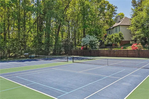 a view of a basketball court