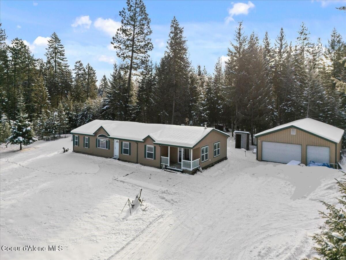 9690 East Howard Road Athol, ID 83801 - Photo 1 of 1 04-Aerial front of home
