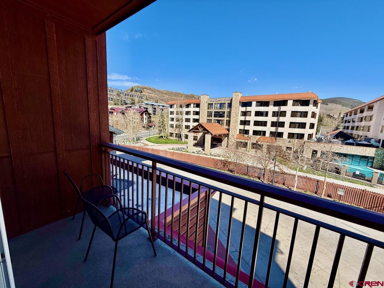 620 Gothic Road, Unit 206 Crested Butte, CO 81225 - Photo 24 of 41 a view of a balcony with city view