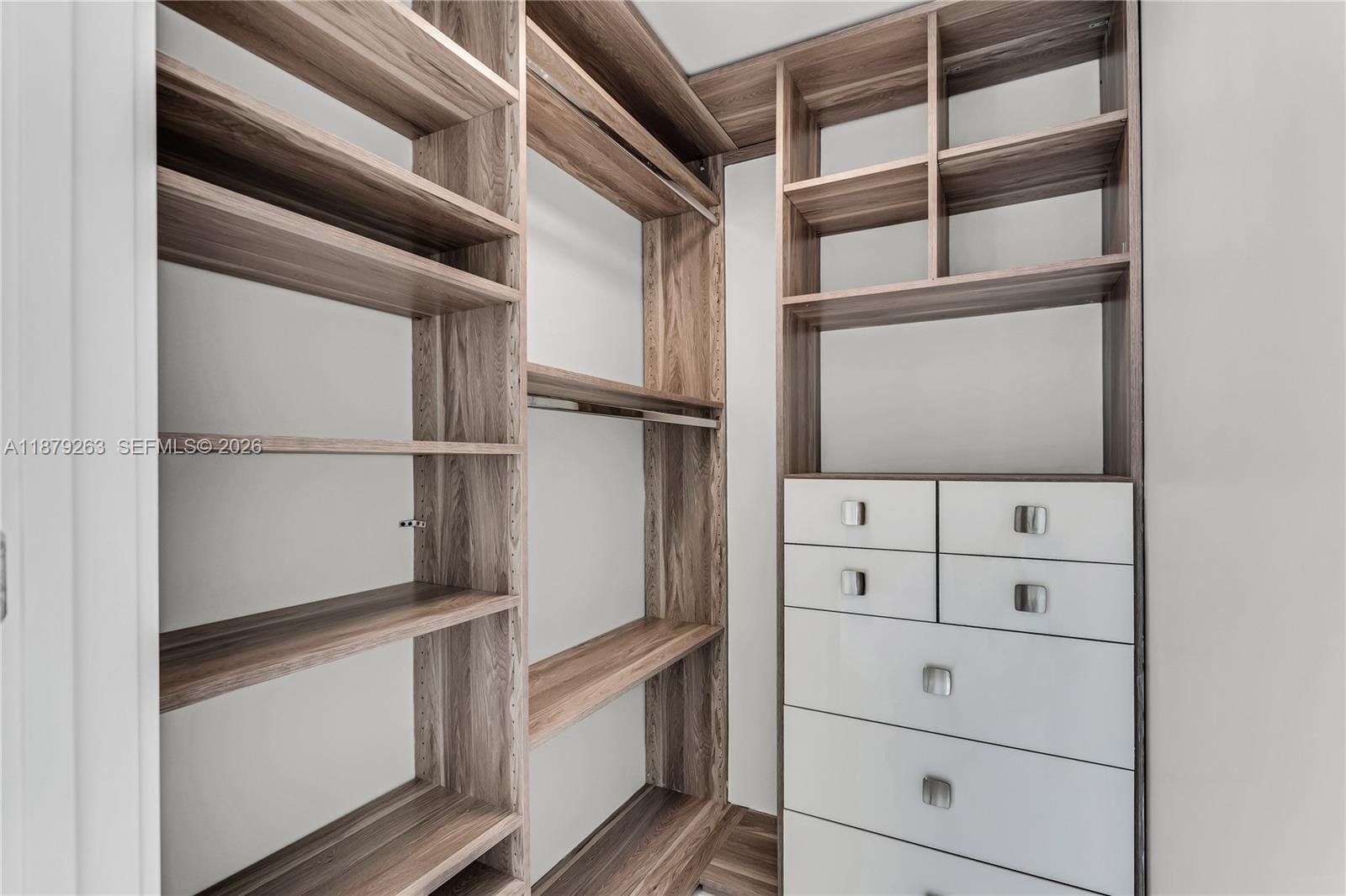 50 Biscayne Boulevard, Unit 3601 Miami, FL 33132 - Photo 27 of 83 a view of an empty walk in closet