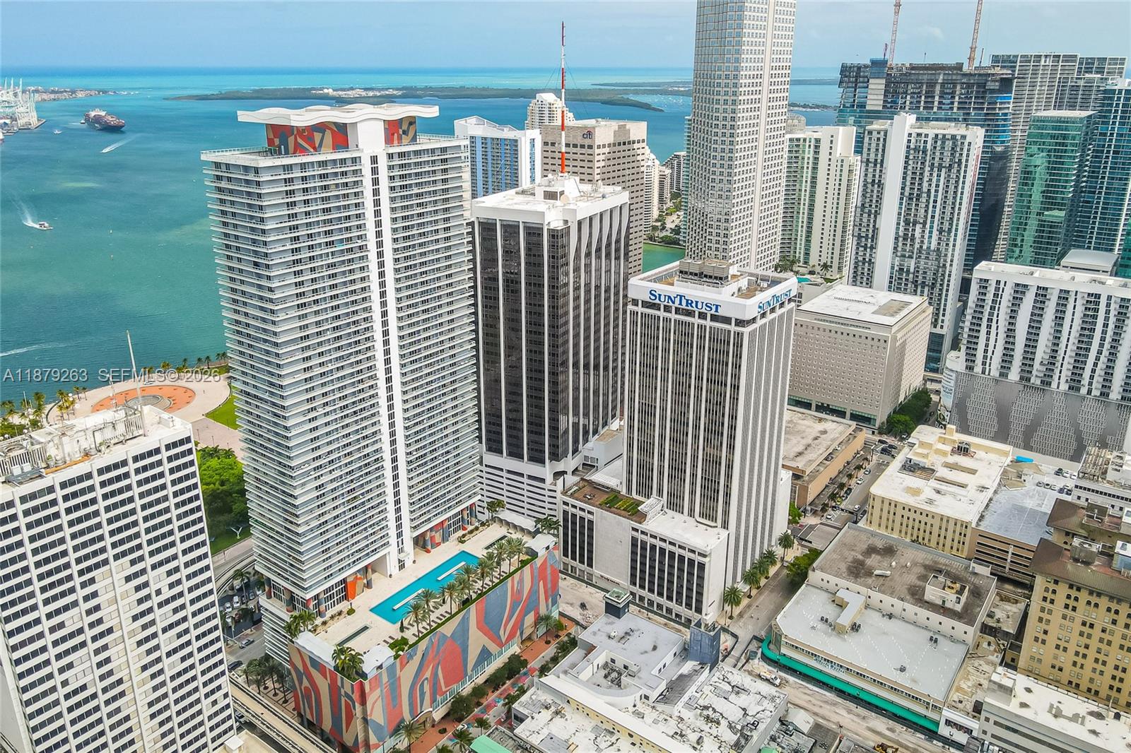 50 Biscayne Boulevard, Unit 3601 Miami, FL 33132 - Photo 31 of 83 a city view with tall buildings