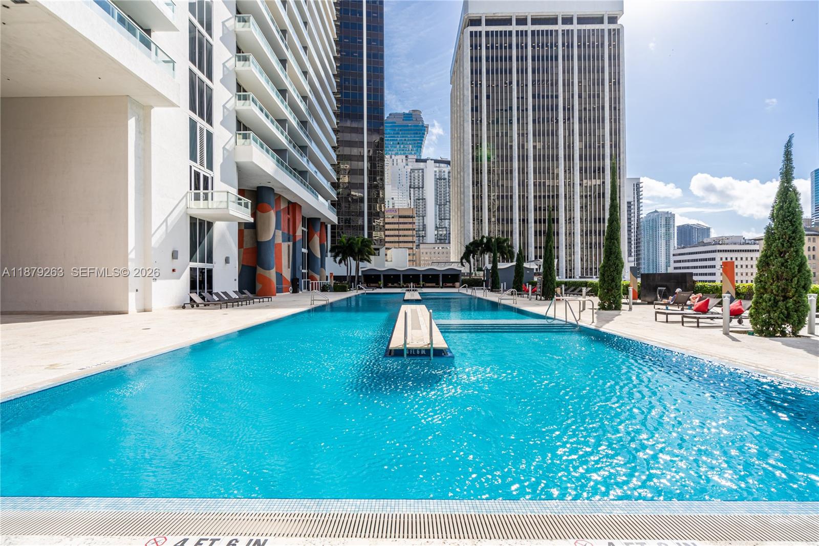 50 Biscayne Boulevard, Unit 3601 Miami, FL 33132 - Photo 36 of 83 a swimming pool with outdoor view