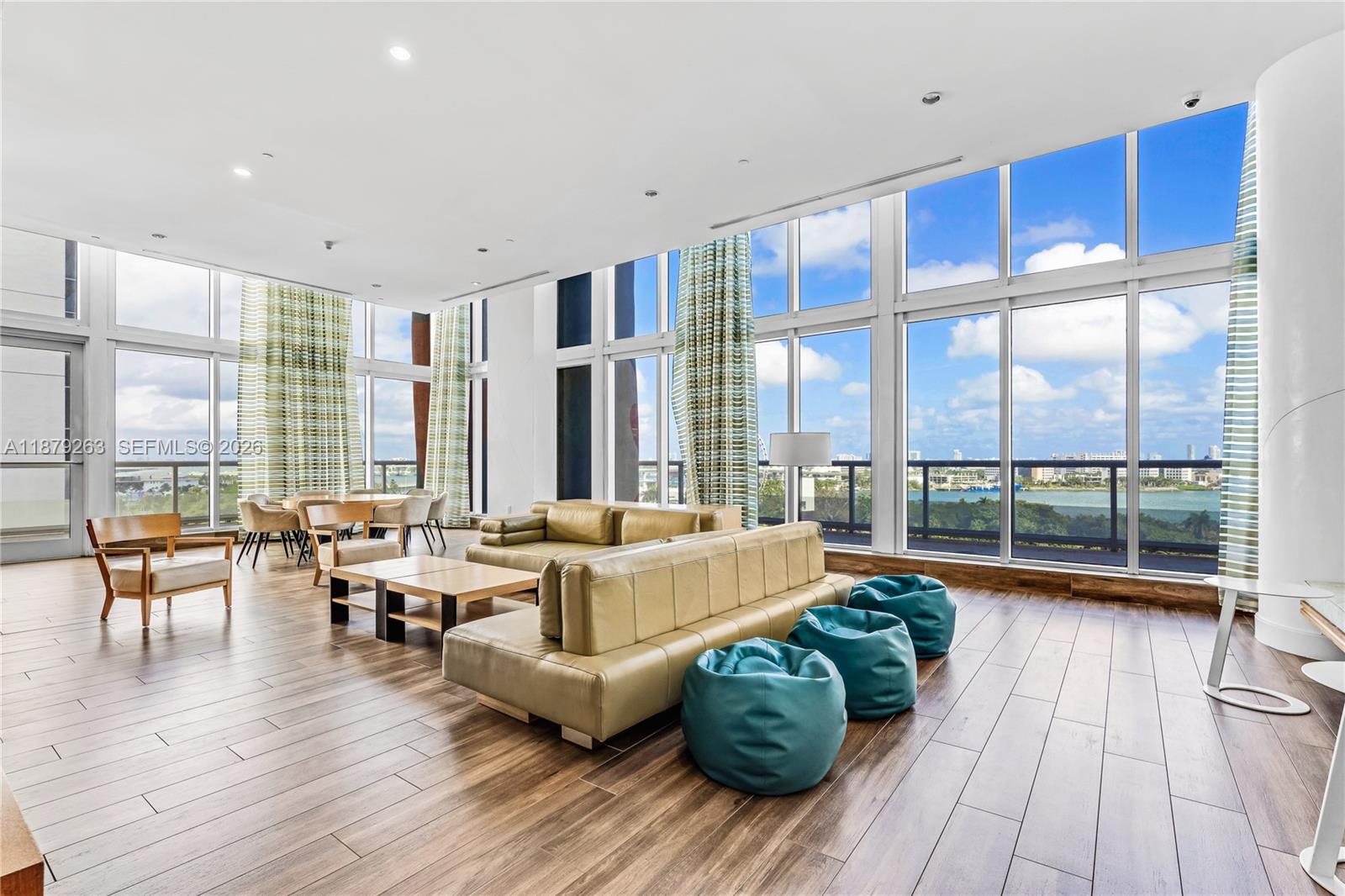 50 Biscayne Boulevard, Unit 3601 Miami, FL 33132 - Photo 46 of 83 a living room with furniture and a large window