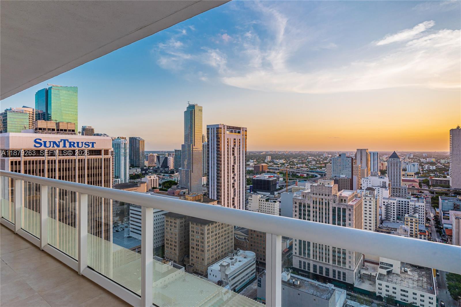 50 Biscayne Boulevard, Unit 3601 Miami, FL 33132 - Photo 69 of 83 a view of city from a balcony