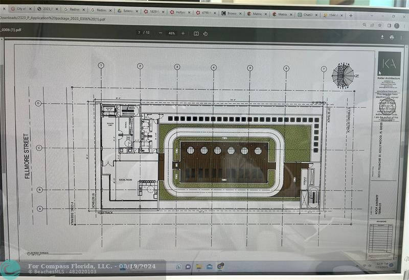 2215 Fillmore Street Hollywood, FL 33020 - Photo 7 of 7 a living room with a fireplace