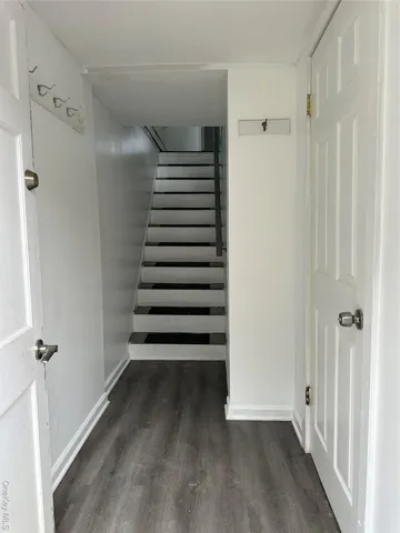 a view of a walk in closet