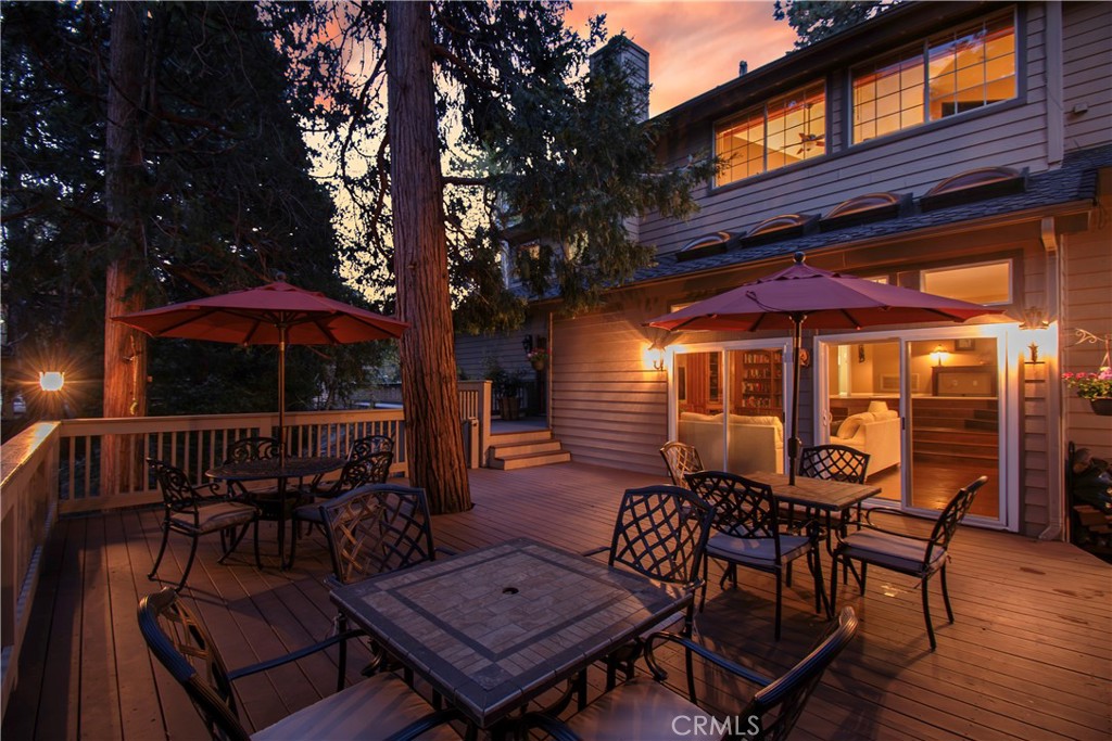 355 Cedar Ridge Drive Lake Arrowhead, CA 92352 - Photo 39 of 64 Great ambient lighting under the stars!!!