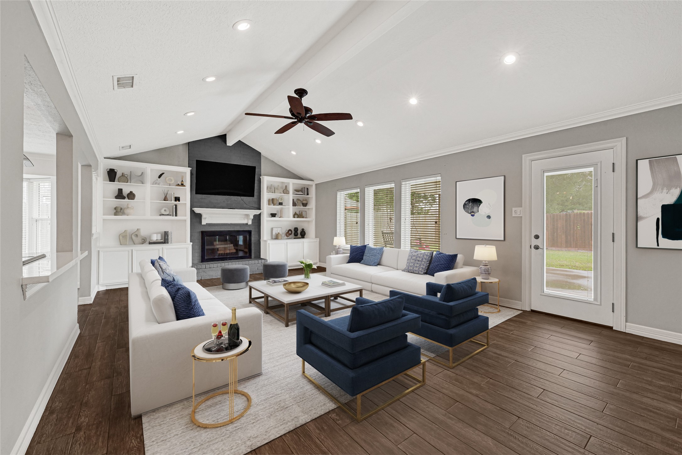 9611 Pinehurst Street Baytown, TX 77521 - Photo 6 of 37 Virtually Staged Living Room