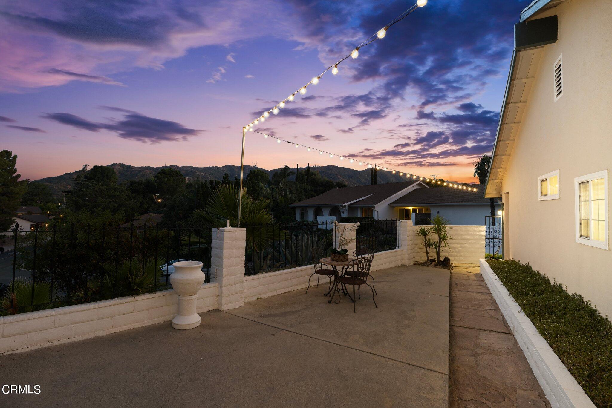 9356 Skyview Terrace Tujunga, CA 91042 - Photo 33 of 39 a view of a terrace with couches and sky view