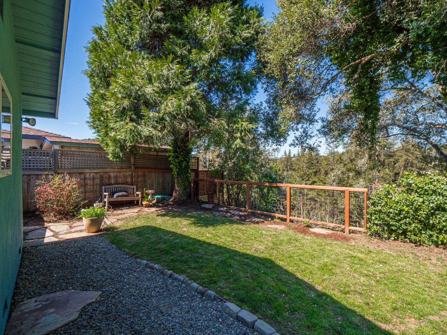 237 Siesta Drive Aptos, CA 95003 - Photo 32 of 43 a view of a backyard with sitting area and tree