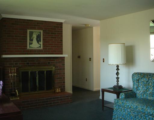 3 Barter Point Road Tenants Harbor, ME 04860 - Photo 10 of 13 Living Room. Brick hearth...