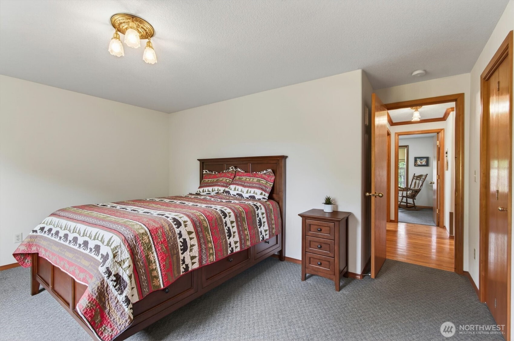 218 West Sunny Sands Road Cathlamet, WA 98612 - Photo 20 of 40 a bedroom with a bed and window